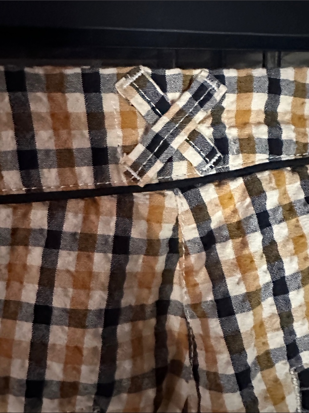 Maeve Checked Chinos in Mustard and Black - Picture 8 of 13